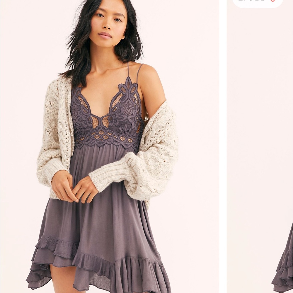 Free People One Adella Mini Slip Dress